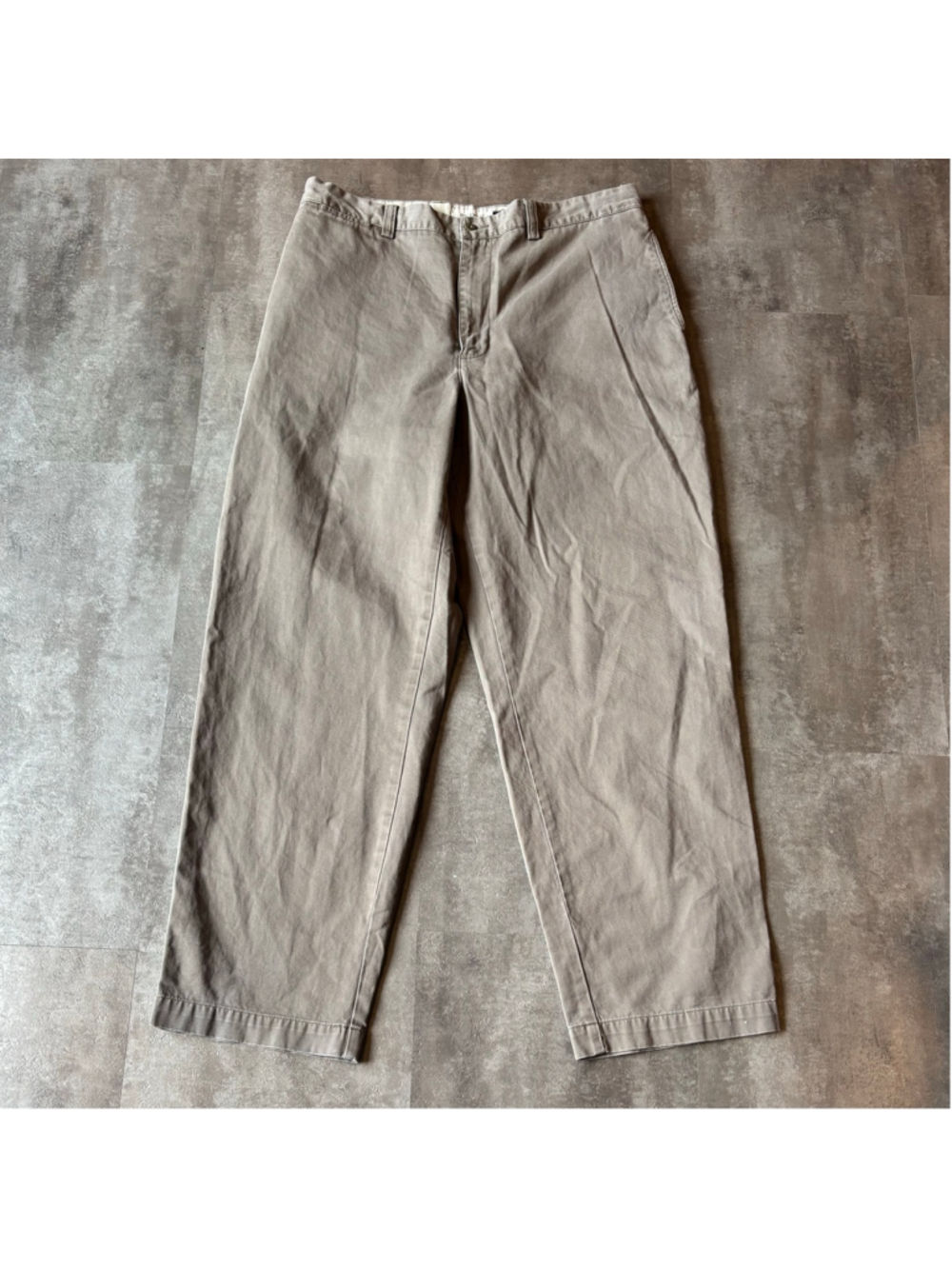 Vintage GAP Relaxed Fit Chinos Mens 36x32 Faded Green